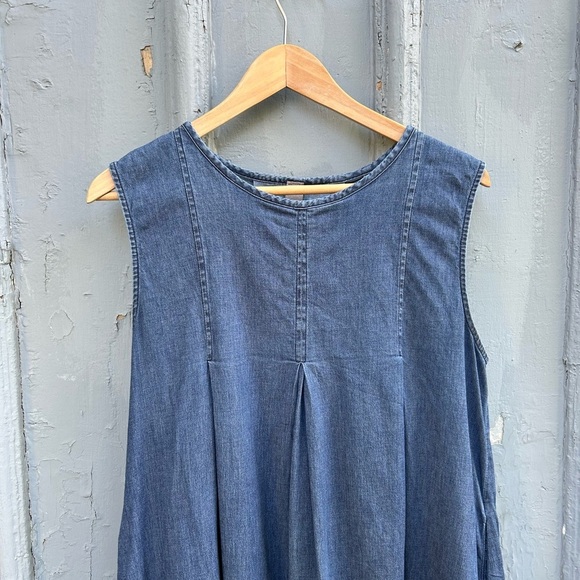 Nina Loca denim midi dress, approx size large - Picture 3 of 7